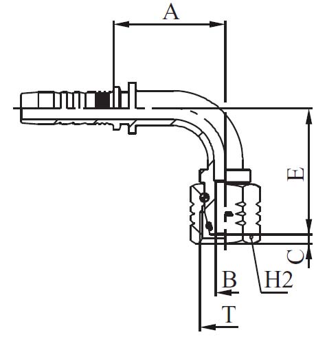HEMBRA MÉTRICA 90º AST.24º SER.LIG.  M21592-M21593
